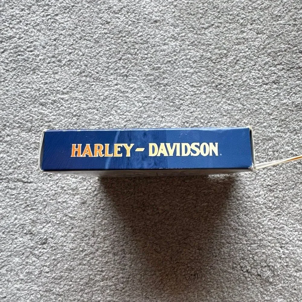 Vintage 2001 Harley Davidson Softail 2 Pack Playing Cards Collectable Tin